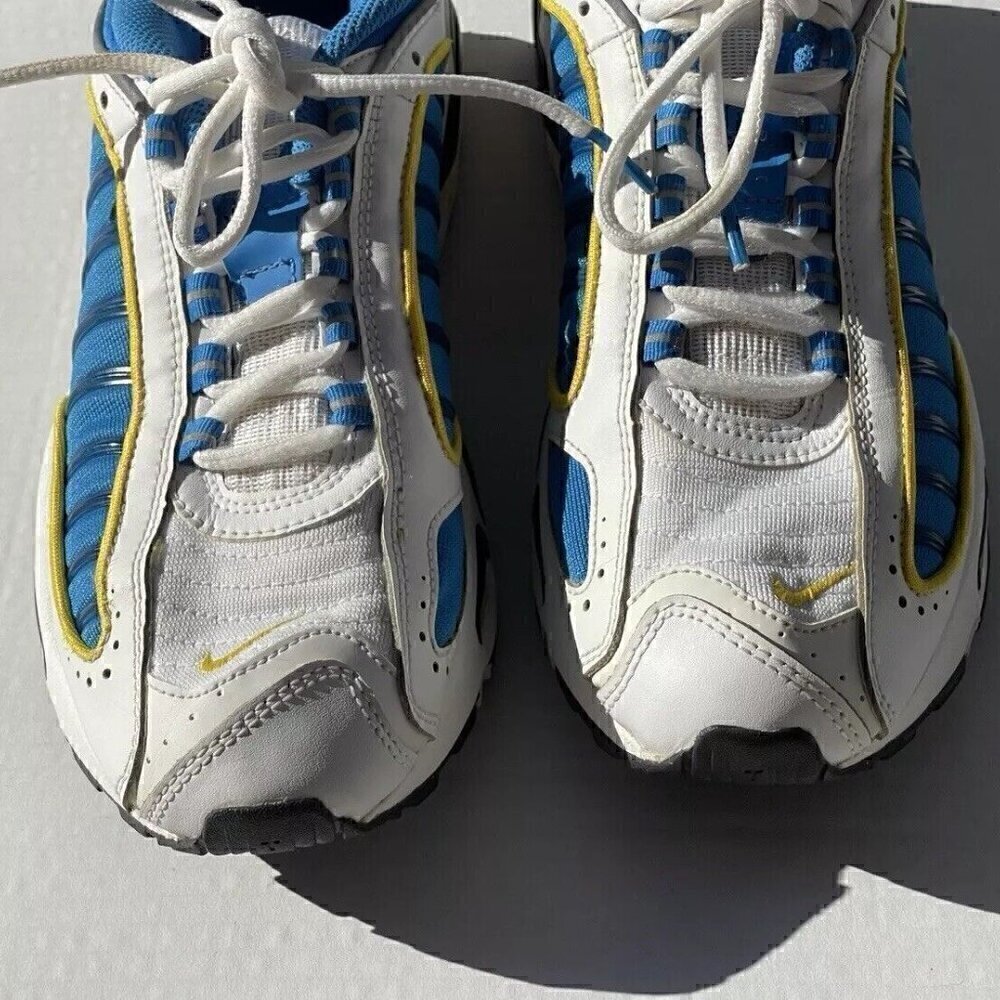 Nike Airmax Tailwind IV 4 White BlueSpeed Yellow CD0456-100 Men's sz 8.5